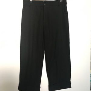 Crop Pants The Hanger Brand Capri Black Spring